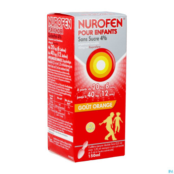 Nurofen enfant orange 4% susp s/sucre    150ml