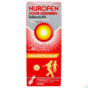 Nurofen enfant orange 4% susp s/sucre    150ml