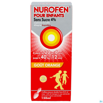 Nurofen enfant orange 4% susp s/sucre    150ml