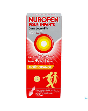 Nurofen enfant orange 4% susp s/sucre    150ml