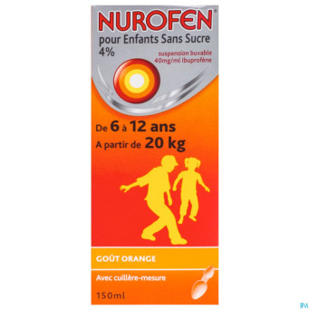 Nurofen enfant orange 4% susp s/sucre    150ml