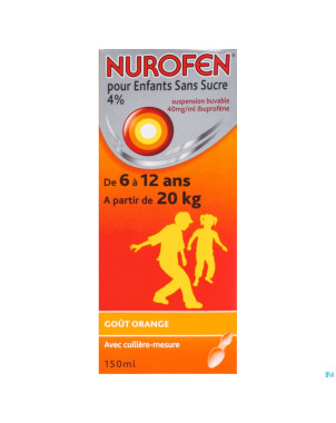 Nurofen enfant orange 4% susp s/sucre    150ml