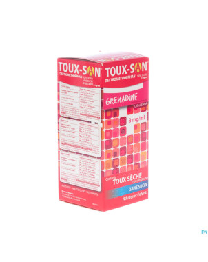 Toux san dextromet s/sucre 3mg/ml +grenadine 120ml