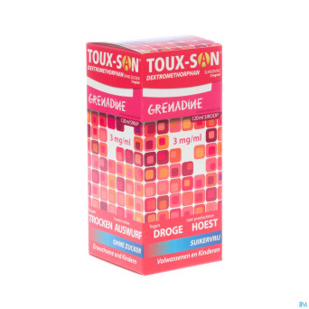 Toux san dextromet s/sucre 3mg/ml +grenadine 120ml