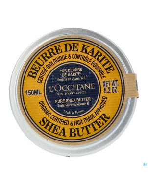 L'occitane karite beurre pur bio esr    150ml