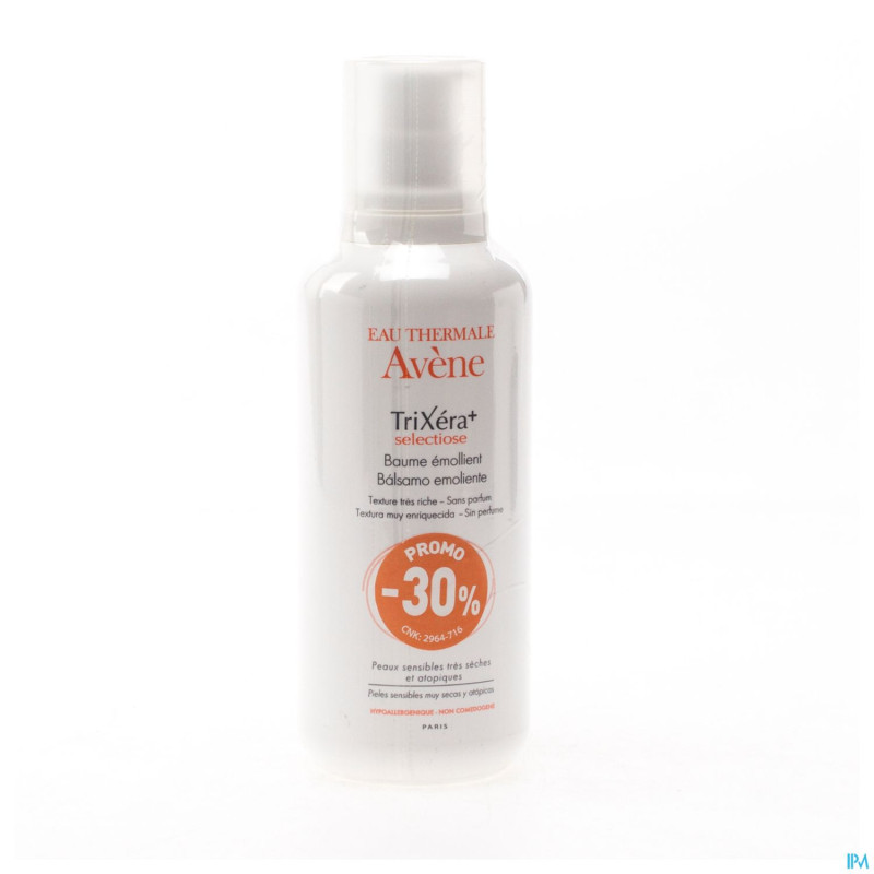 Avene trixera baume 400ml -30%