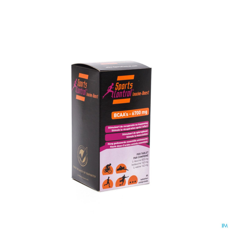 Sportscontrol leucine boost bcaa-6700mg tabl 85