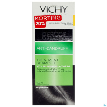 Vichy dercos sh a/pell chev sec 200ml -20%