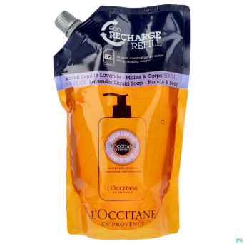 L'occitane karite savon liq lavande  ecorech.500ml