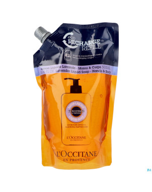 L'occitane karite savon liq lavande  ecorech.500ml