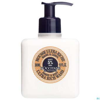 L'occitane karite mousse main-corps ul.riche 300ml