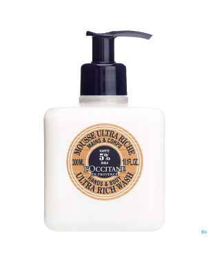 L'occitane karite mousse main-corps ul.riche 300ml