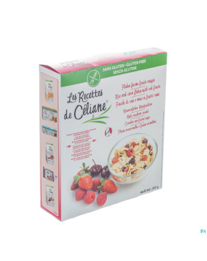 Celiane flakes forme fruit rouge s/gl.300g revogan