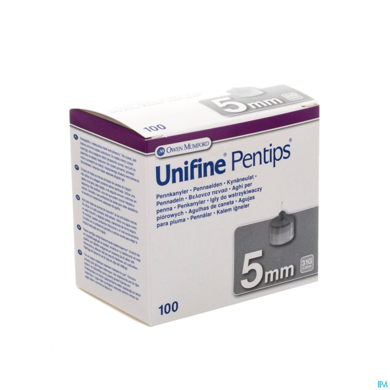 Unifine pentips aiguille stylo 31g  5mm 100 an3551