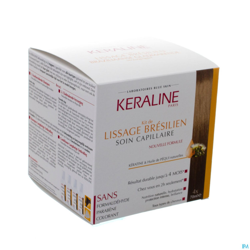 Keraline kit de lissage bresilien 4x70ml