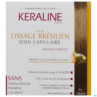 Keraline kit de lissage bresilien 4x70ml