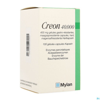 Creon 40000 caps gastroresist 100 x 400 mg
