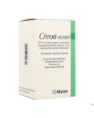 Creon 40000 caps gastroresist 100 x 400 mg