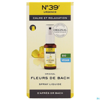 Fleurs de bach bio n39 urgence spray 20ml