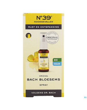 Fleurs de bach bio n39 urgence spray 20ml