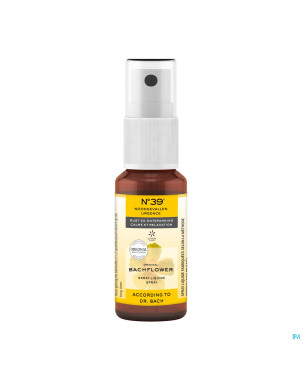 Fleurs de bach bio n39 urgence spray 20ml