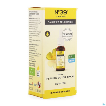 Fleurs de bach bio n39 urgence    gutt 20ml