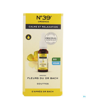 Fleurs de bach bio n39 urgence    gutt 20ml