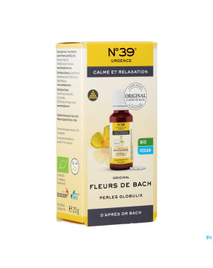 Fleurs de bach bio n39 urgence perles 20g