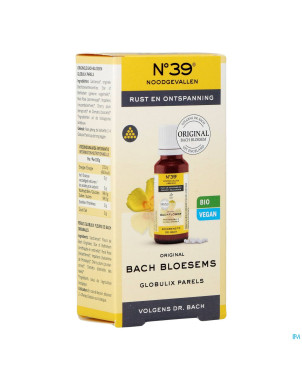 Fleurs de bach bio n39 urgence perles 20g