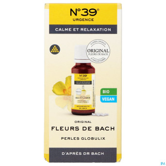 Fleurs de bach bio n39 urgence perles 20g