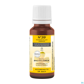 Fleurs de bach bio n39 urgence perles 20g