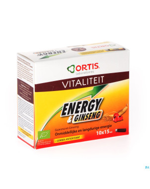 Ortis energy&ginseng bio s/alc. 10x15ml
