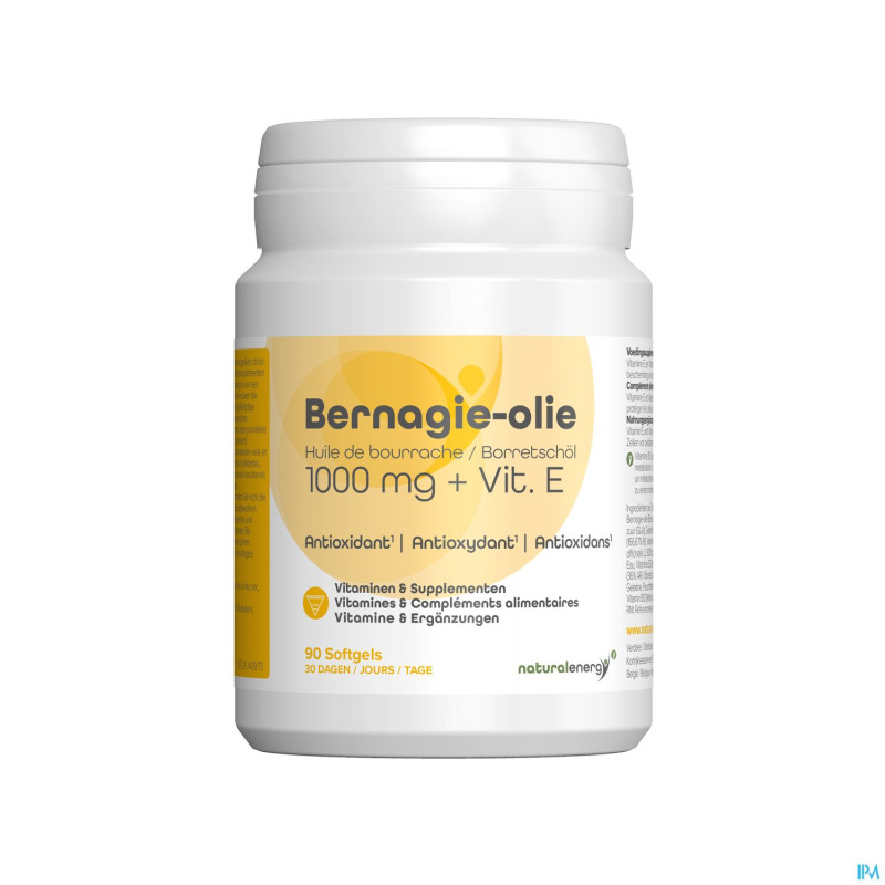 Natural energy - huile bourrache  caps 90