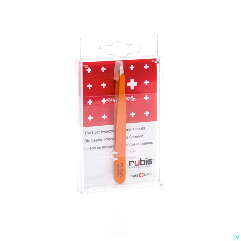 Rubis pince satin orange 1