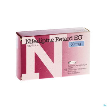 Nifedipine retard eg 60 mg comp liberat prol 56