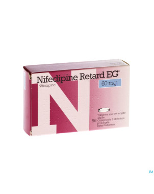 Nifedipine retard eg 60 mg comp liberat prol 56