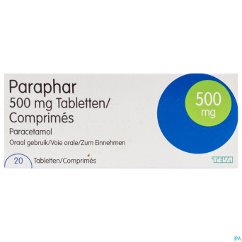 Paraphar teva tabl 20x500mg