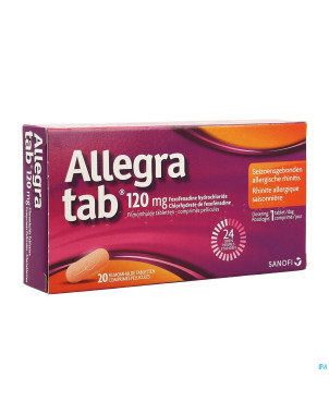Allegra tab 120mg comp pell 20 x 120mg
