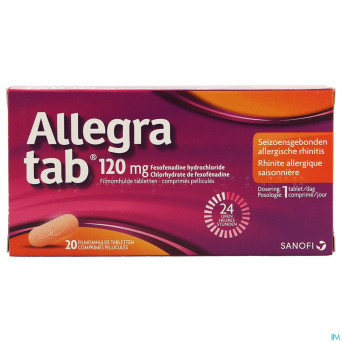 Allegra tab 120mg comp pell 20 x 120mg