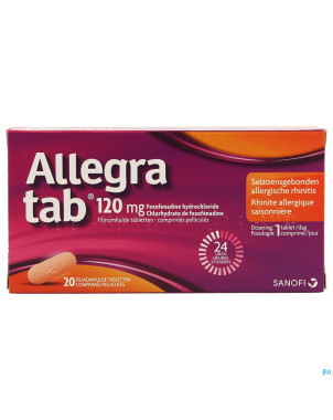 Allegra tab 120mg comp pell 20 x 120mg