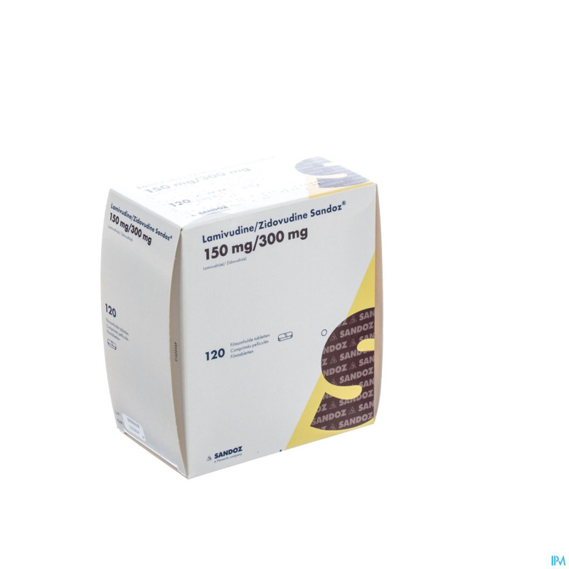 Lamivudine zidovudine 150/300 sandoz comp pell 120