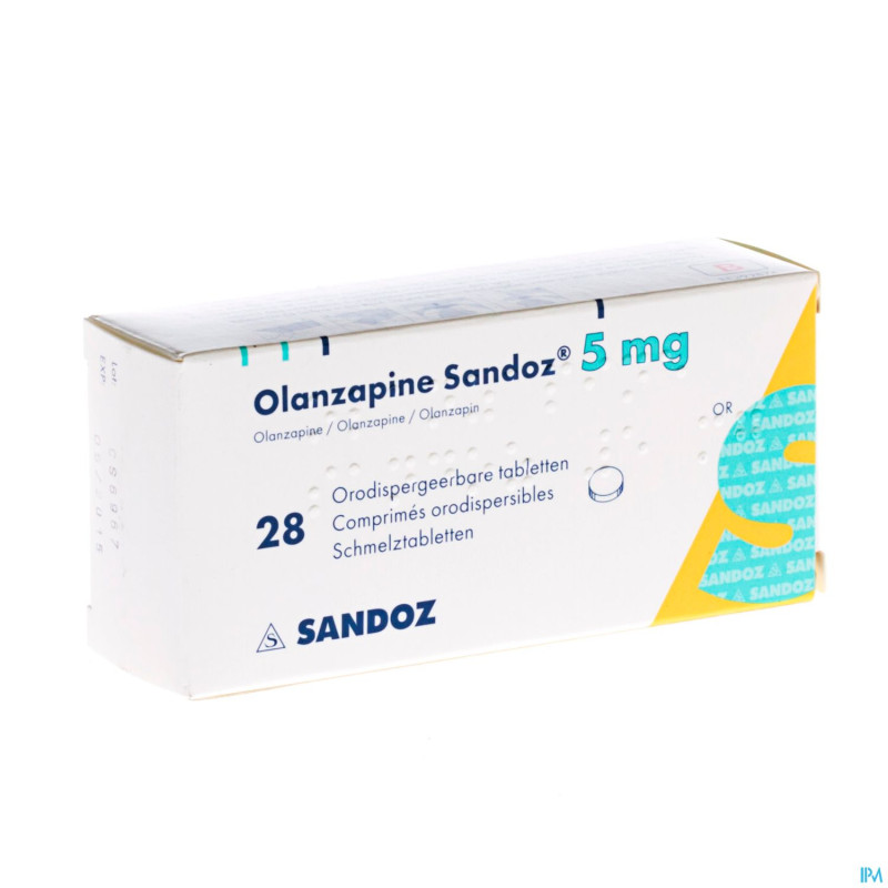 Olanzapine 5 mg sandoz orodisp comp 28