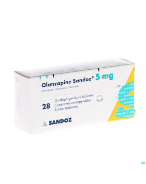 Olanzapine 5 mg sandoz orodisp comp 28