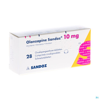 Olanzapine 10 mg sandoz orodisp comp 28