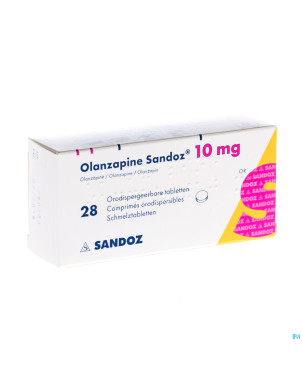 Olanzapine 10 mg sandoz orodisp comp 28