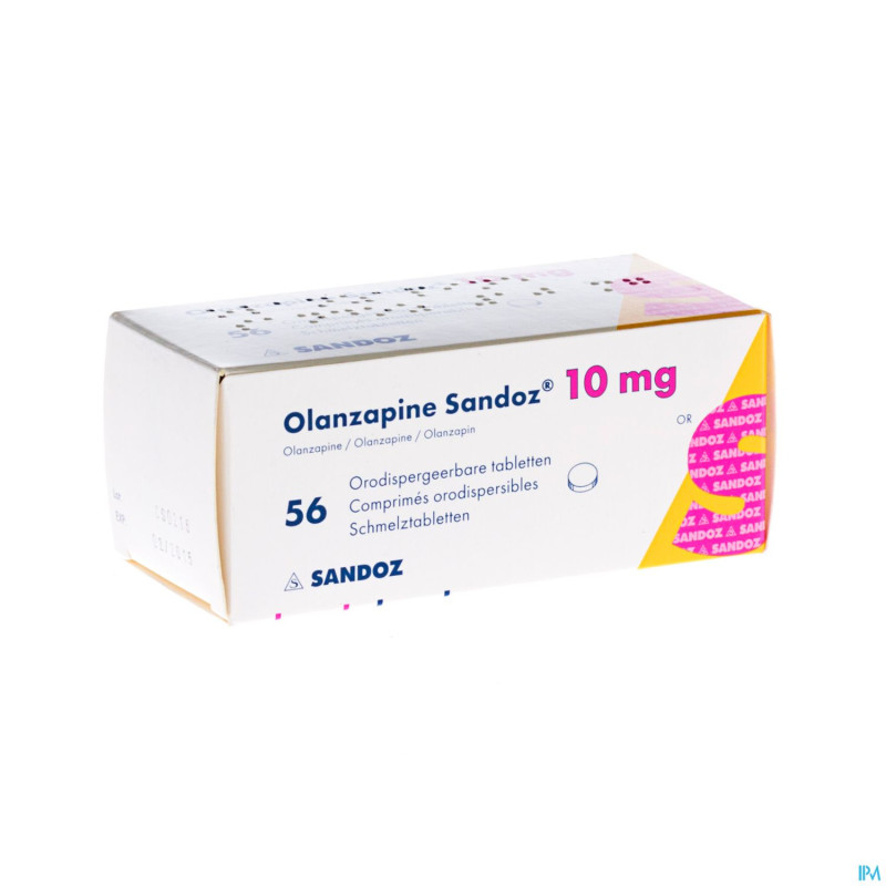Olanzapine 10 mg sandoz orodisp comp 56