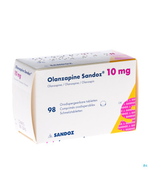 Olanzapine 10 mg sandoz orodisp comp 98