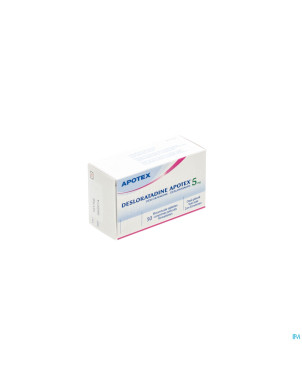 Desloratadine apotex  5mg comp pell  50 x  5 mg