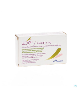 Zoely 2,5 mg/1,5 mg comp pell 168