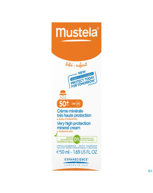 Mustela sol creme minerale tr.h.protect.50+ 50ml